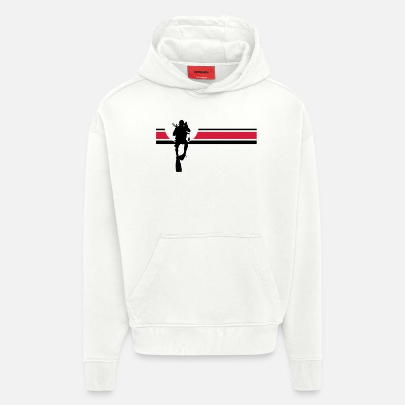 Tauchen - Hoodie- made by SPREAD  - OFF WHITE