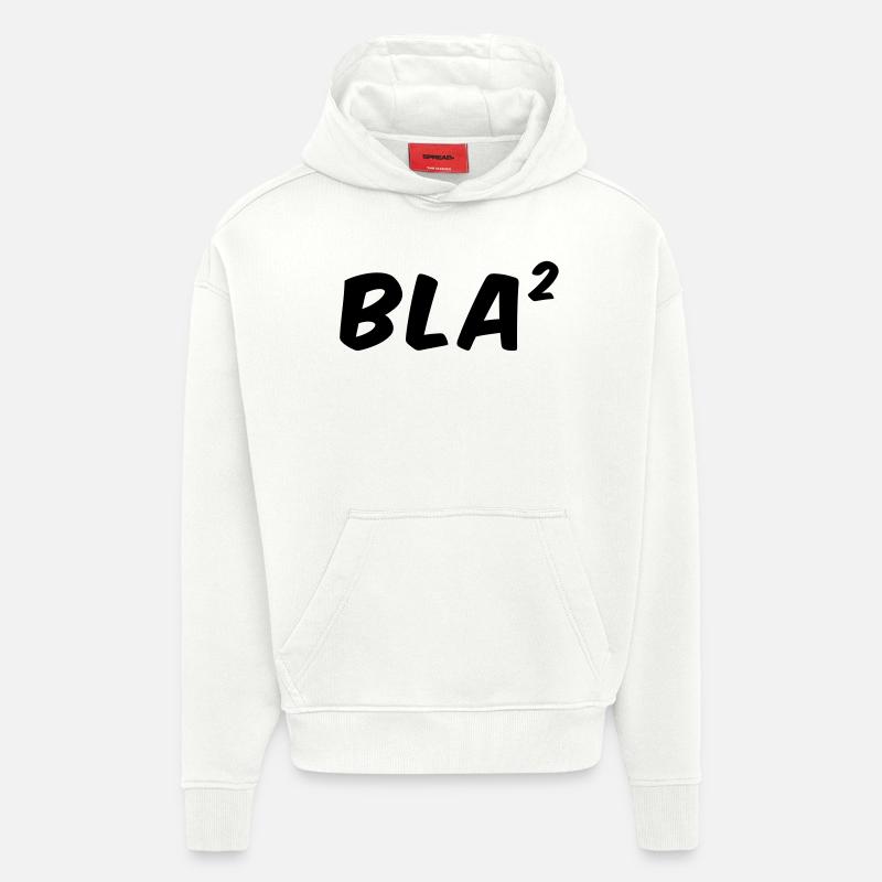 Bla Bla - Bla ² - Sweat à capuche bio épais oversize fabriqué en UE - OFF WHITE