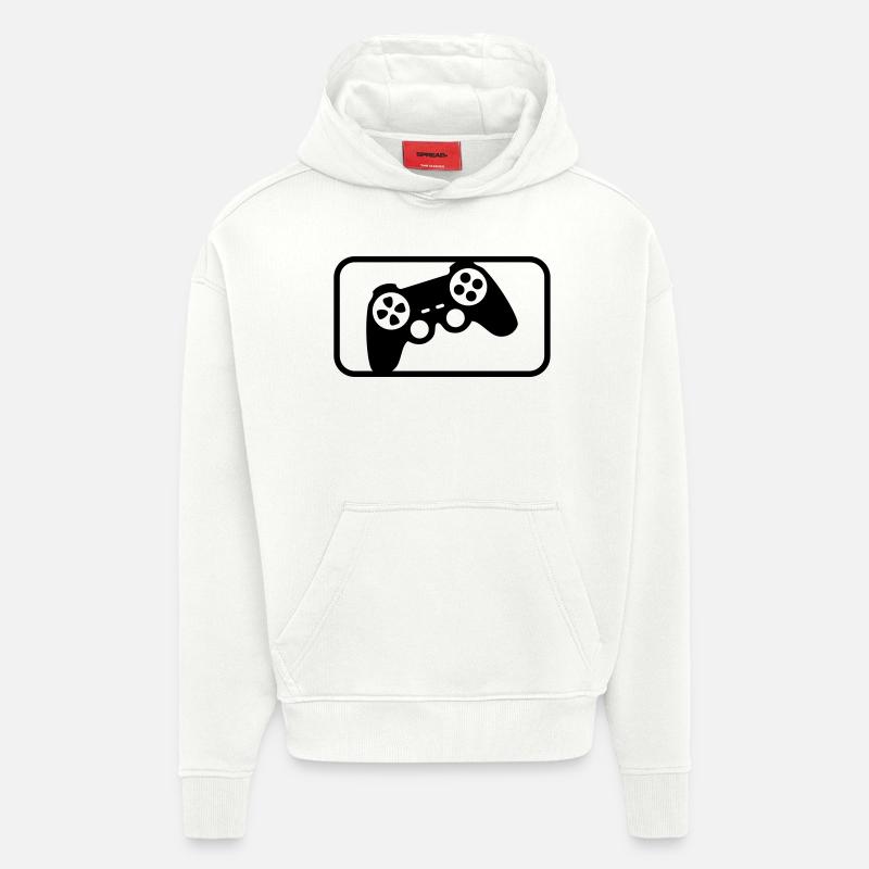 Controller Sport - Sweat à capuche bio épais oversize fabriqué en UE - OFF WHITE