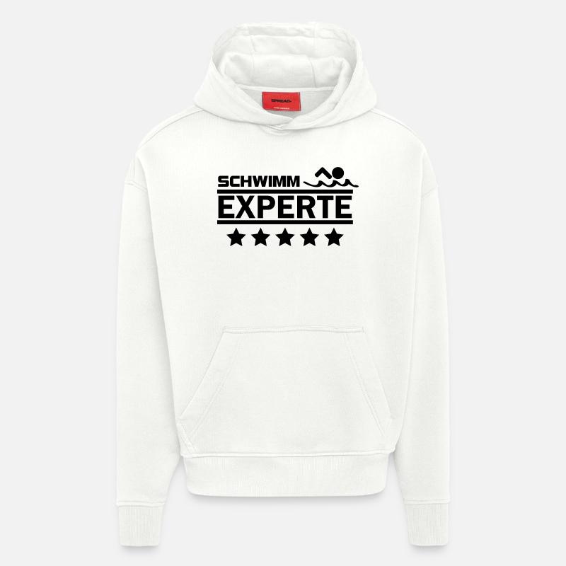 schwimm experte - Hoodie- made by SPREAD  - OFF WHITE