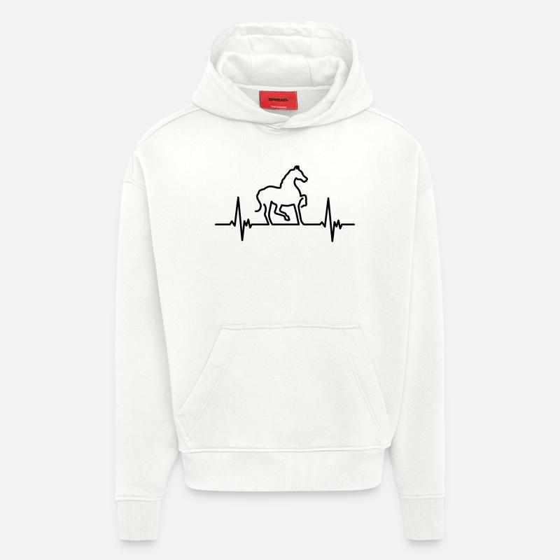 Pferd - Hoodie- made by SPREAD  - OFF WHITE