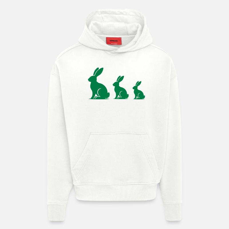 Rabbit rabbit rabbit - Hoodie- made by SPREAD  - OFF WHITE