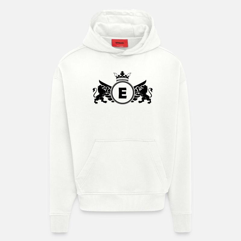 buchstabe E Wappen - Hoodie- made by SPREAD  - OFF WHITE