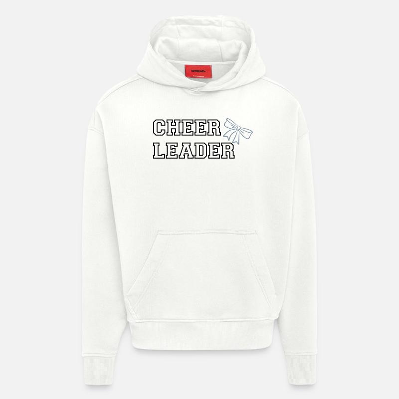 Cheerleaderschriftzug Bow - Hoodie- made by SPREAD - OFF WHITE