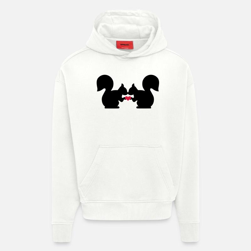 Eichhörnchen - Hoodie- made by SPREAD  - OFF WHITE