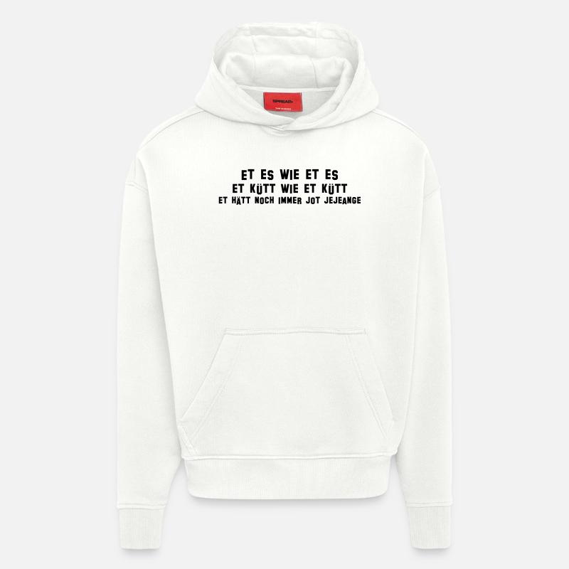Et comme il et - Sweat à capuche bio épais oversize fabriqué en UE - OFF WHITE