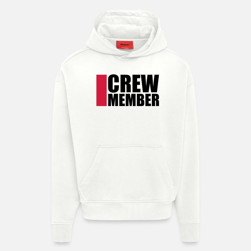 Cool Crew Member Logo-Design - Hoodie- made by SPREAD  - OFF WHITE