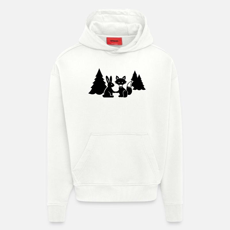Fuchs Hase - Hoodie- made by SPREAD  - OFF WHITE