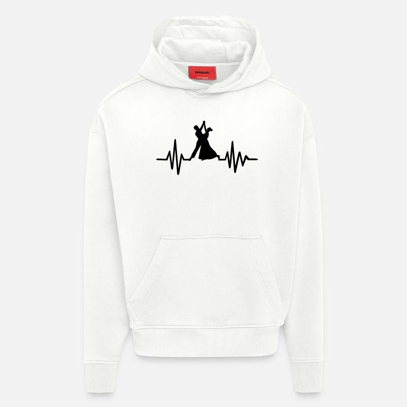 Danser - Sweat à capuche bio épais oversize fabriqué en UE - OFF WHITE