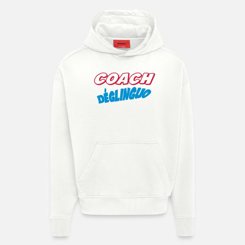 COACH déglinguo!!! - Sweat à capuche bio épais oversize fabriqué en UE - OFF WHITE