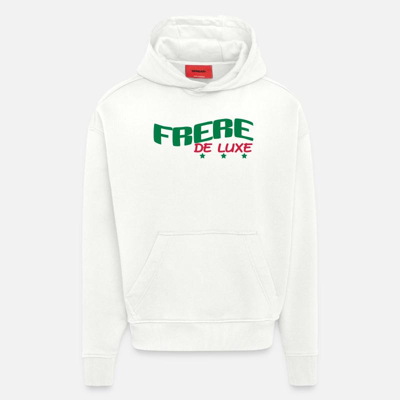 FRERE DE LUXE - Sweat à capuche bio épais oversize fabriqué en UE - OFF WHITE