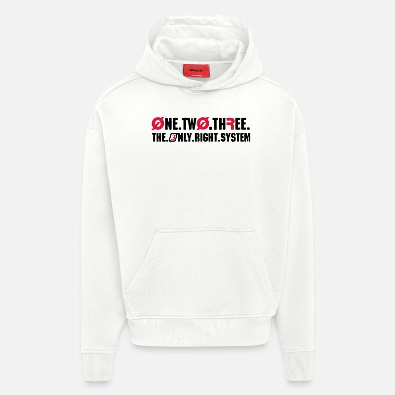 Right System - Hoodie- made by SPREAD  - OFF WHITE