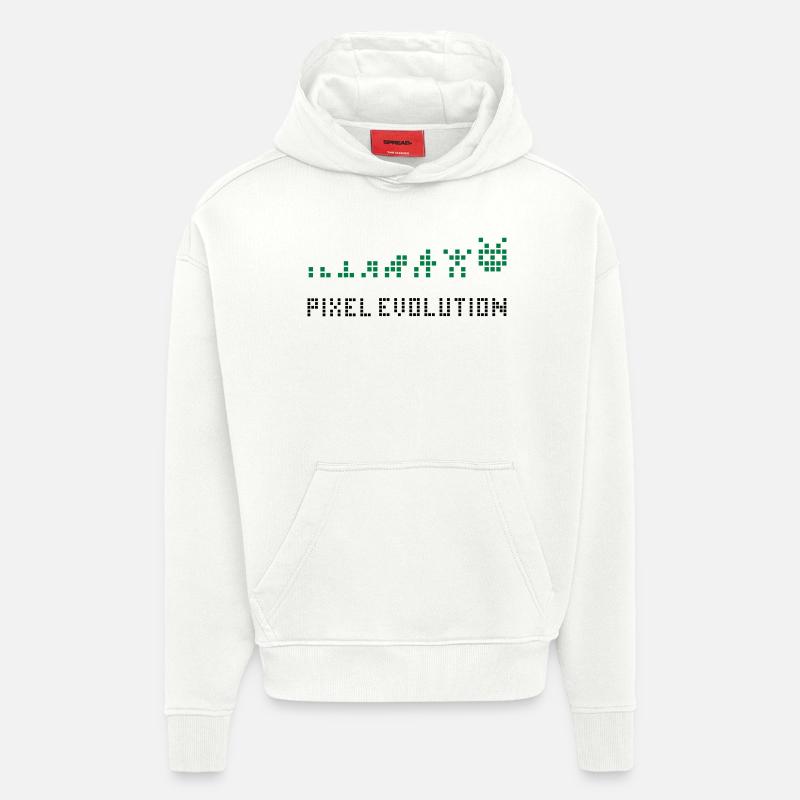 Pixel Evolution - Hoodie- made by SPREAD  - OFF WHITE