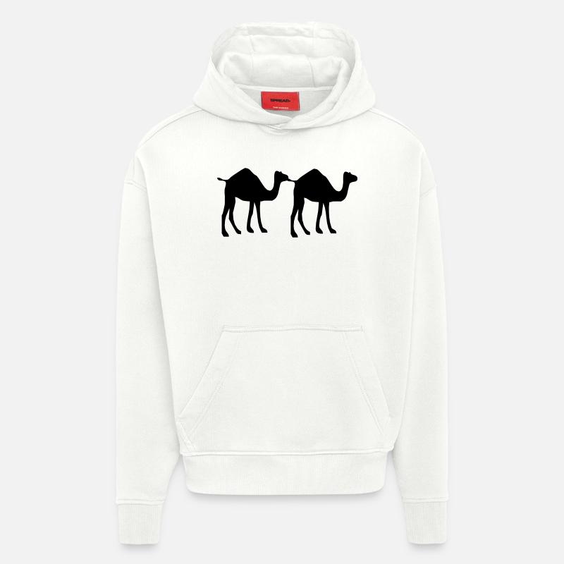 Chamelle - Sweat à capuche bio épais oversize fabriqué en UE - OFF WHITE