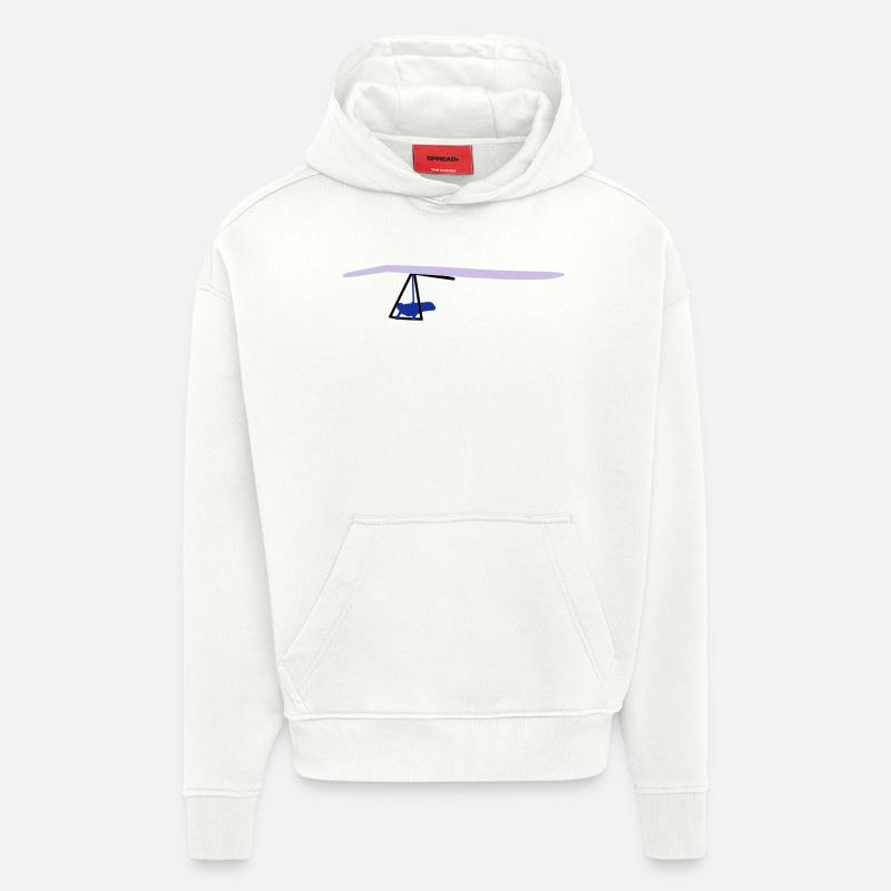 Delta - Sweat à capuche bio épais oversize fabriqué en UE - OFF WHITE