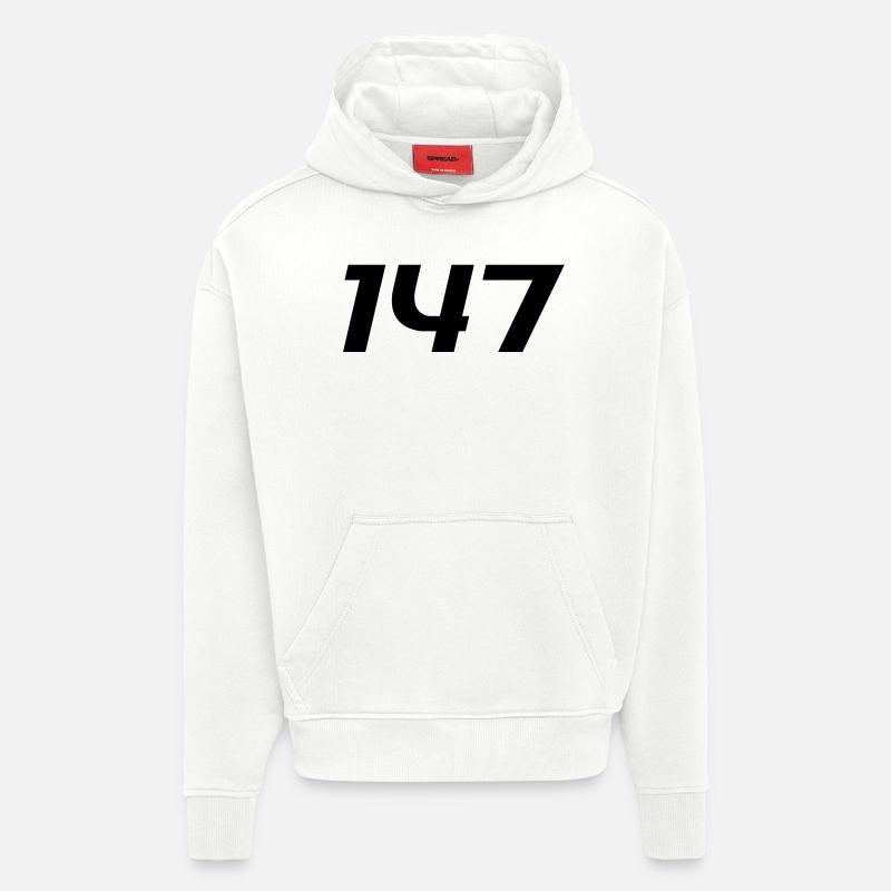 BILLARD - 147 la pause maximale - Sweat à capuche bio épais oversize fabriqué en UE - OFF WHITE