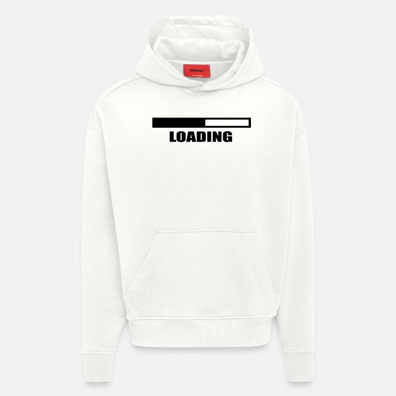 loading - Sweat à capuche bio épais oversize fabriqué en UE - OFF WHITE