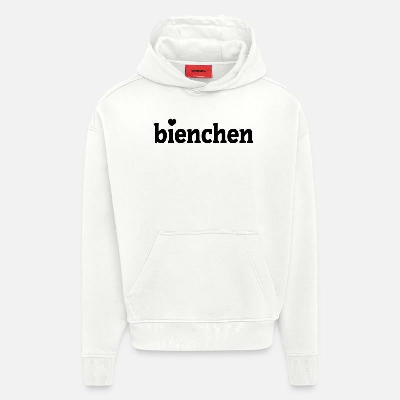 bienchen - Sweat à capuche bio épais oversize fabriqué en UE - OFF WHITE
