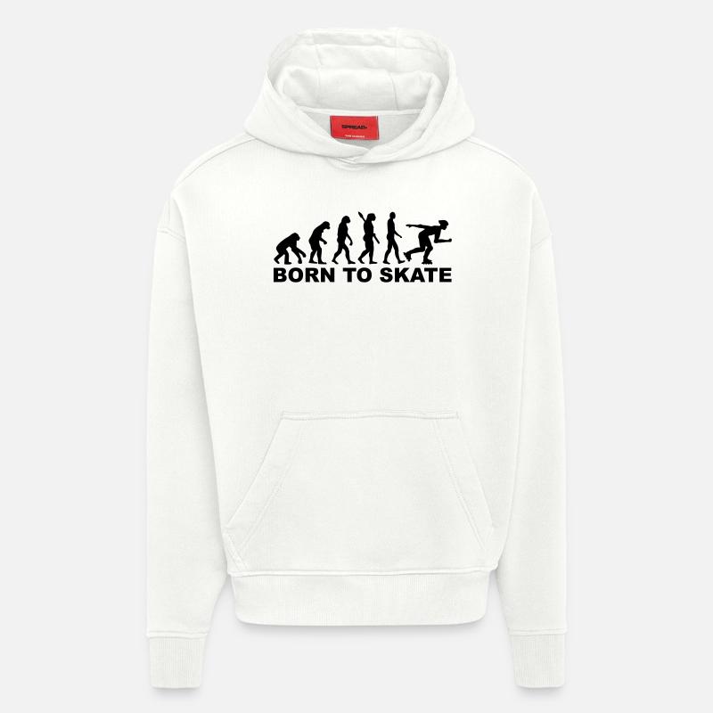 Evolution Inline Skating - Hoodie- made by SPREAD  - OFF WHITE
