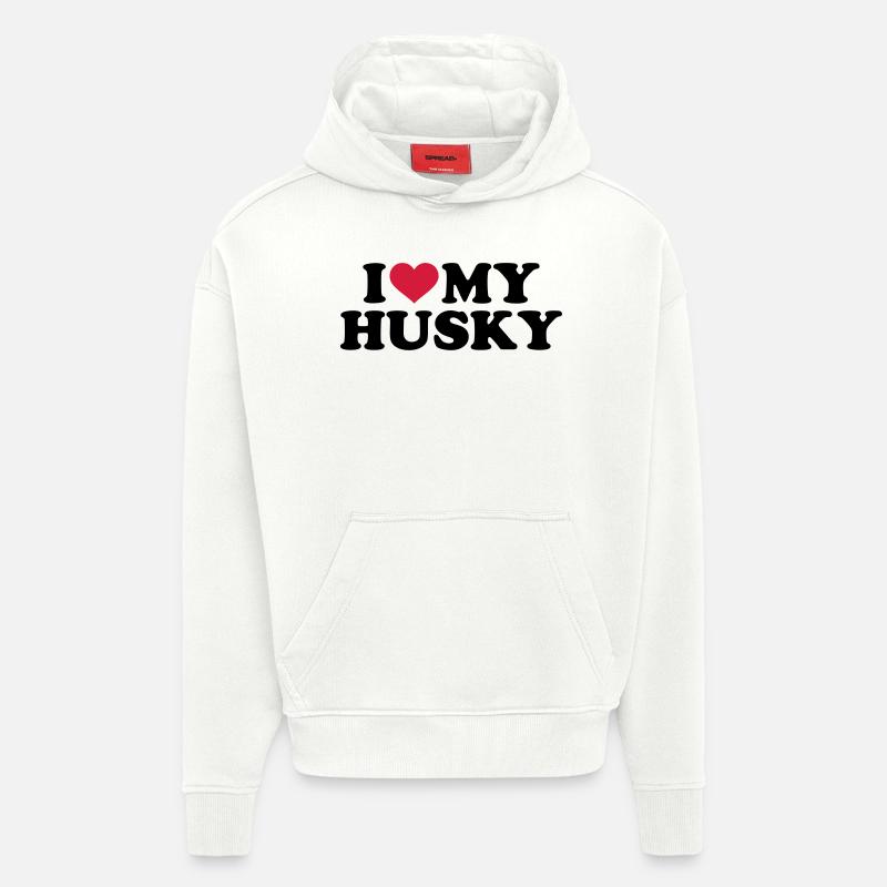 Husky - Hoodie- made by SPREAD - OFF WHITE