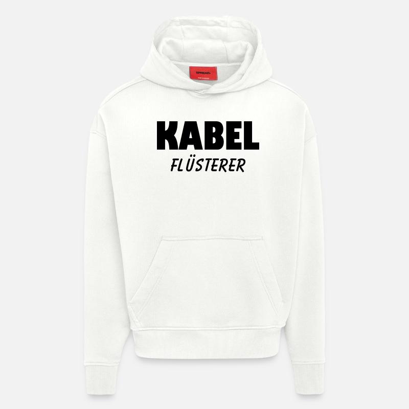 kabel flüsterer - Hoodie- made by SPREAD  - OFF WHITE
