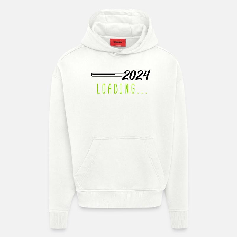 Chargement 2024 - Sweat à capuche bio épais oversize fabriqué en UE - OFF WHITE