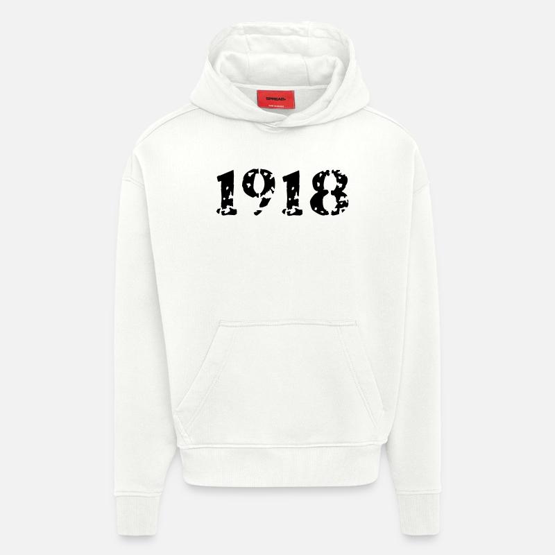 1918 - Hoodie- made by SPREAD  - OFF WHITE