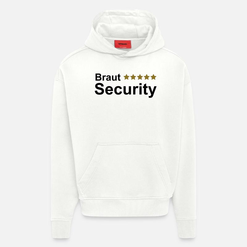 Braut Security Junggesellin Abschied - Hoodie- made by SPREAD  - OFF WHITE