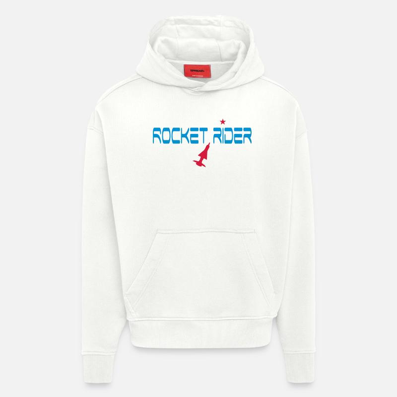 espace - Sweat à capuche bio épais oversize fabriqué en UE - OFF WHITE