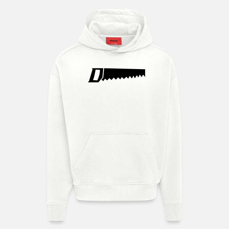 saege - Sweat à capuche bio épais oversize fabriqué en UE - OFF WHITE
