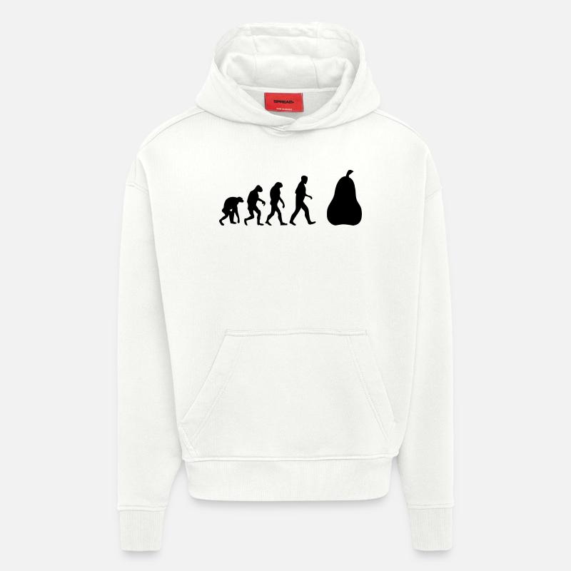 pear evolution - Hoodie- made by SPREAD  - OFF WHITE