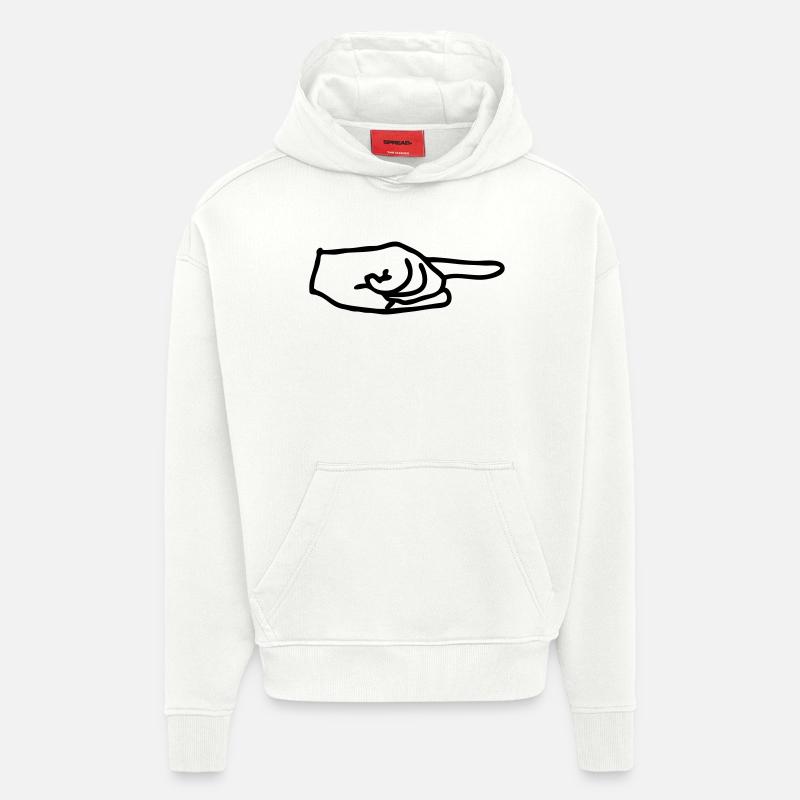pfeil - Hoodie- made by SPREAD  - OFF WHITE