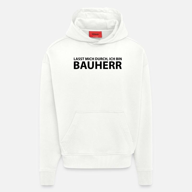 bauherr - Hoodie- made by SPREAD  - OFF WHITE
