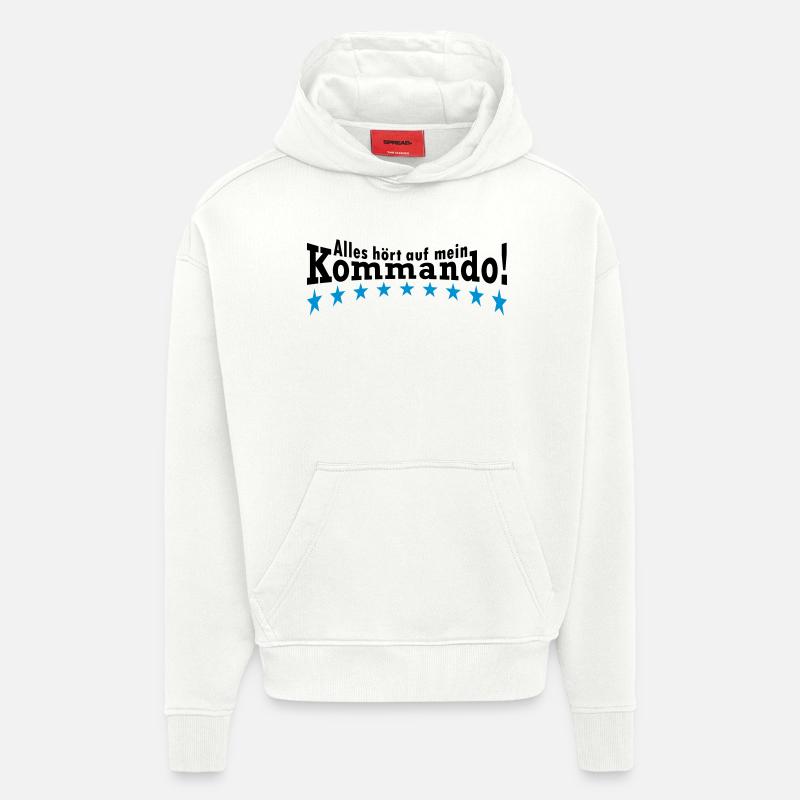 Commande - Sweat à capuche bio épais oversize fabriqué en UE - OFF WHITE