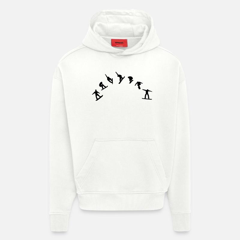 Snowboarding - Hoodie- made by SPREAD - OFF WHITE