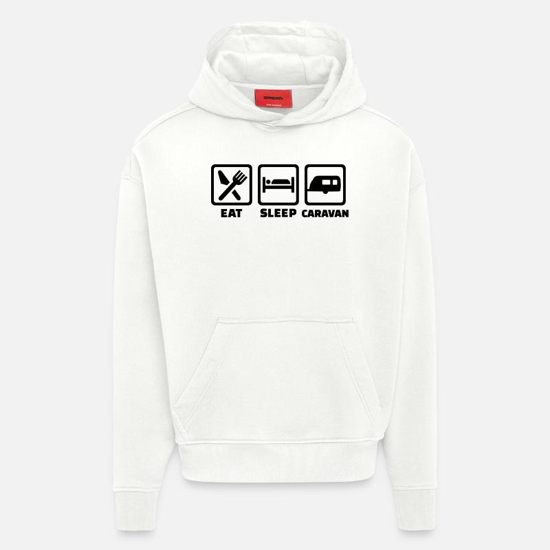 Caravan - Hoodie- made by SPREAD  - OFF WHITE