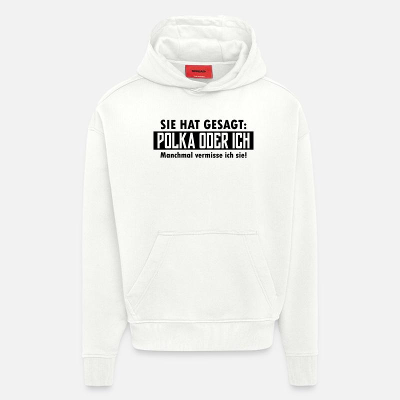polka oder ich - Hoodie- made by SPREAD  - OFF WHITE