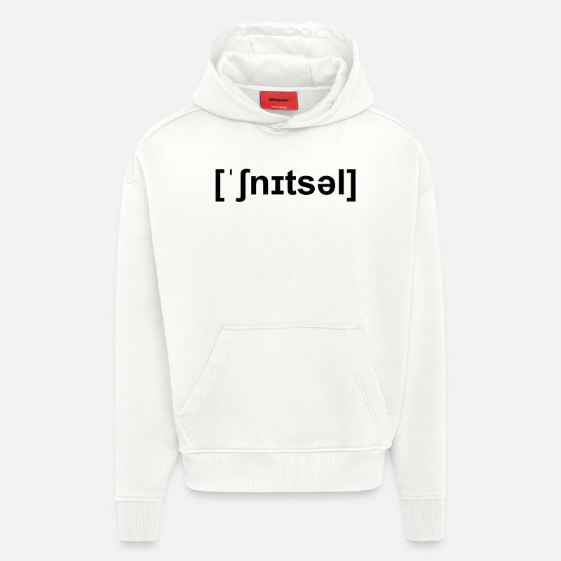 schnitzel lautschrift - Hoodie- made by SPREAD  - OFF WHITE