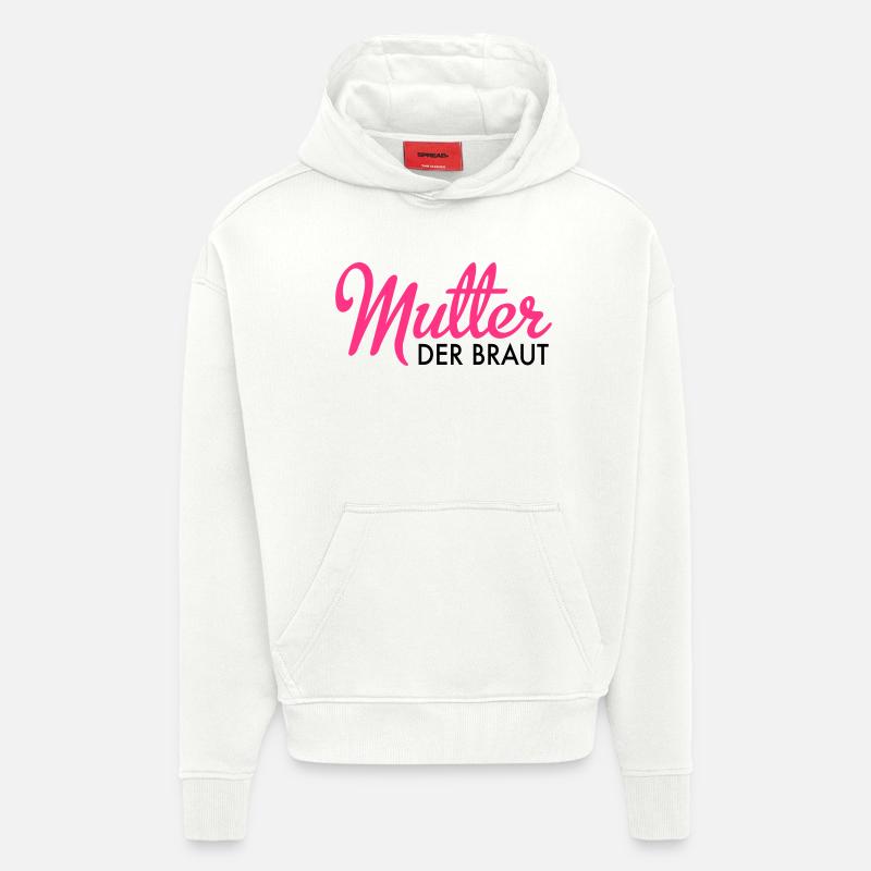 Mère de la mariée - Sweat à capuche bio épais oversize fabriqué en UE - OFF WHITE