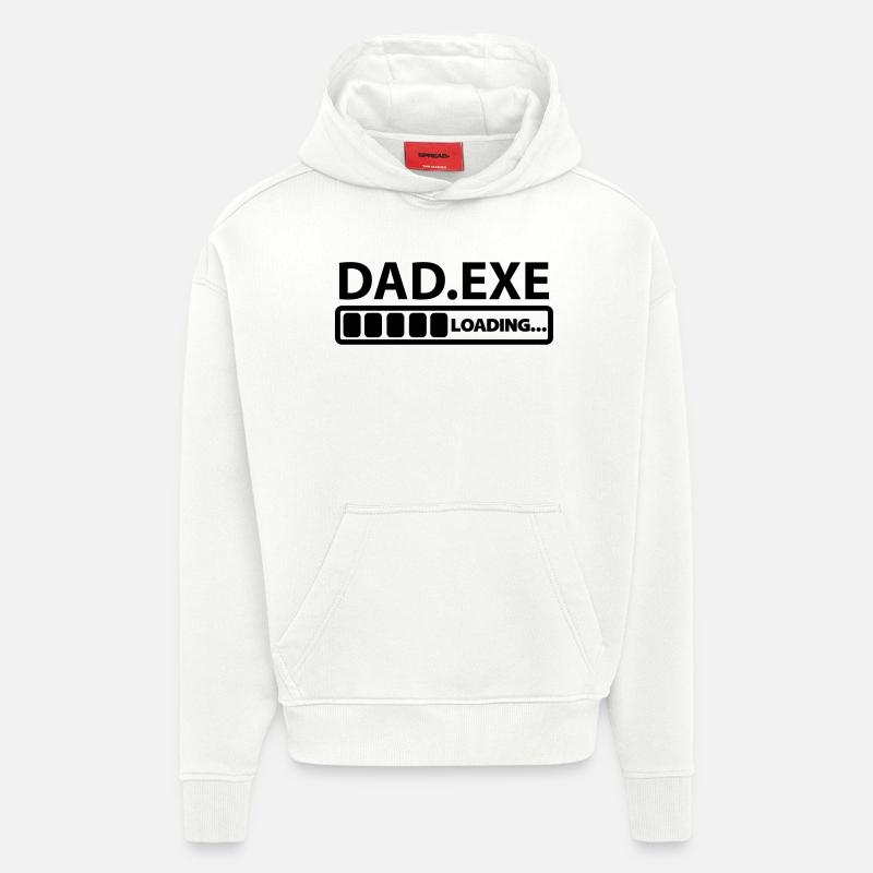 dad exe loading - Hoodie- made by SPREAD  - OFF WHITE
