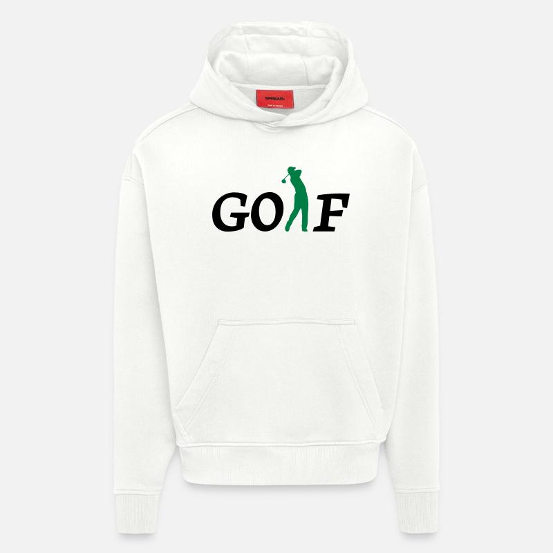 golf - Sweat à capuche bio épais oversize fabriqué en UE - OFF WHITE