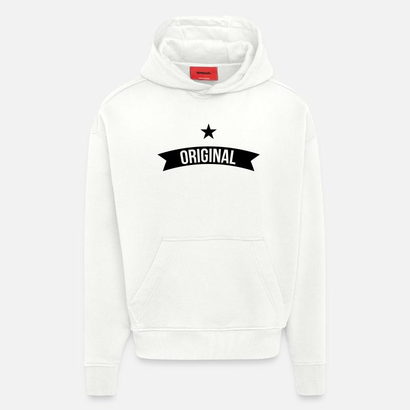 Original - Sweat à capuche bio épais oversize fabriqué en UE - OFF WHITE