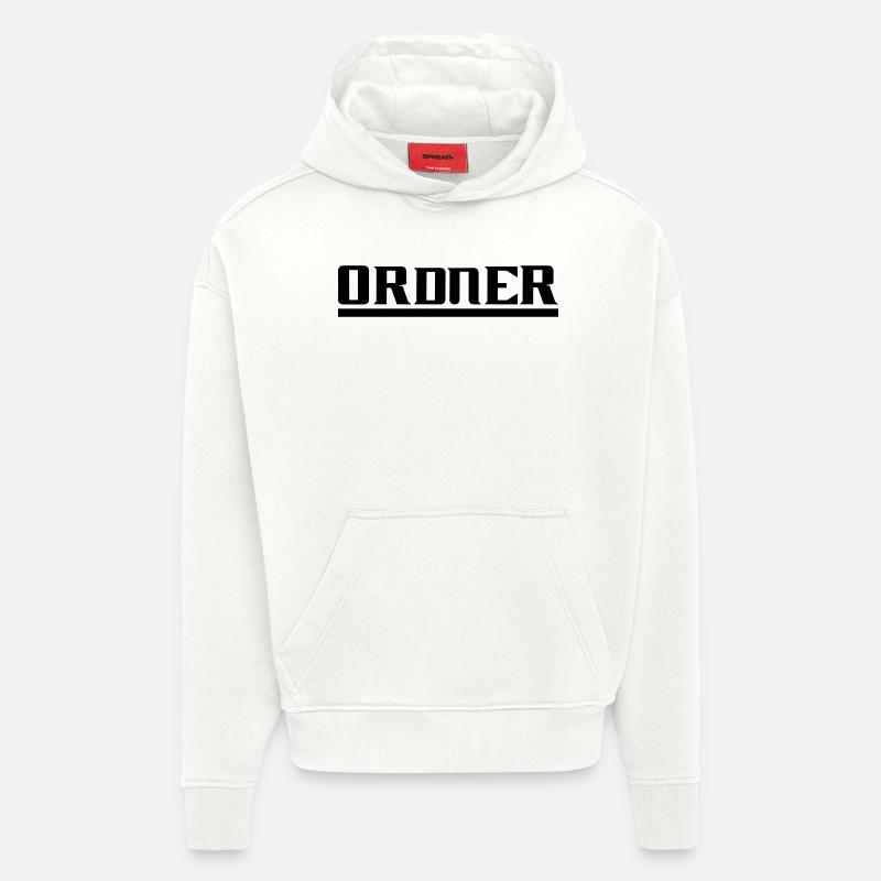 Dossier - Sweat à capuche bio épais oversize fabriqué en UE - OFF WHITE