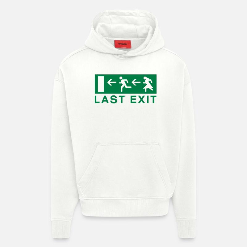 Last exit - Hoodie- made by SPREAD  - OFF WHITE