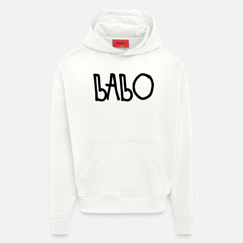 Babo - Sweat à capuche bio épais oversize fabriqué en UE - OFF WHITE