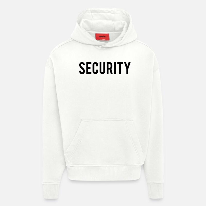security - Hoodie- made by SPREAD  - OFF WHITE