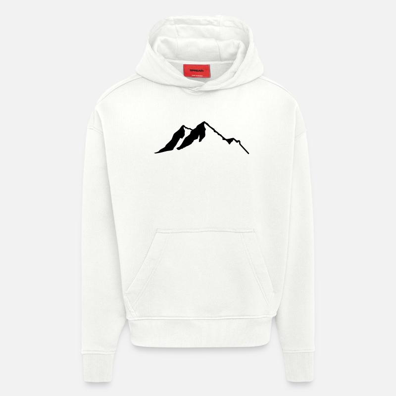 Berge - Hoodie- made by SPREAD  - OFF WHITE