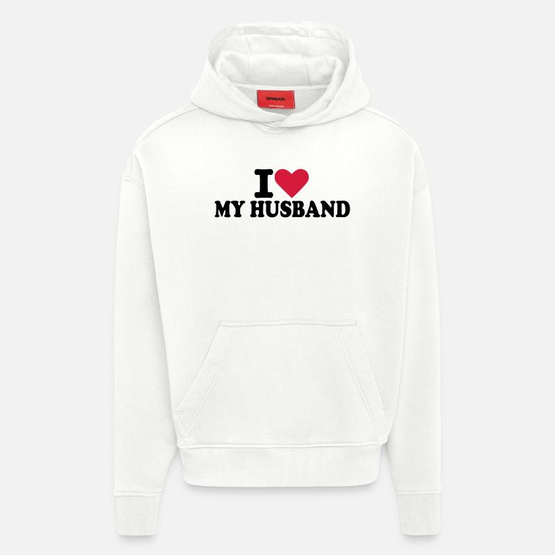 Husband - Mari - Sweat à capuche bio épais oversize fabriqué en UE - OFF WHITE