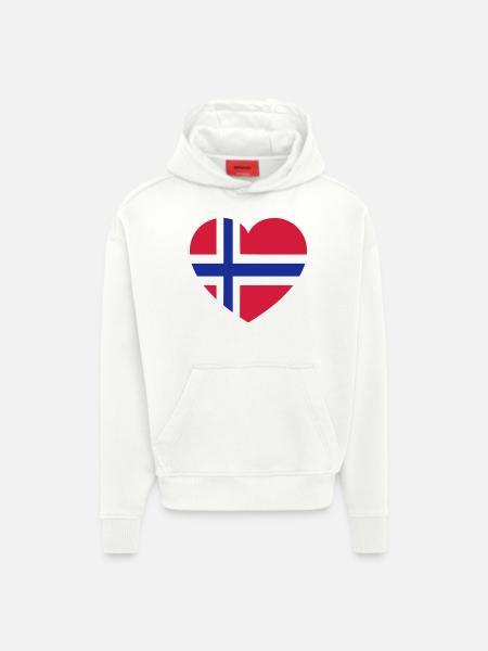 norge - Hoodie- made by SPREAD  - OFF WHITE
