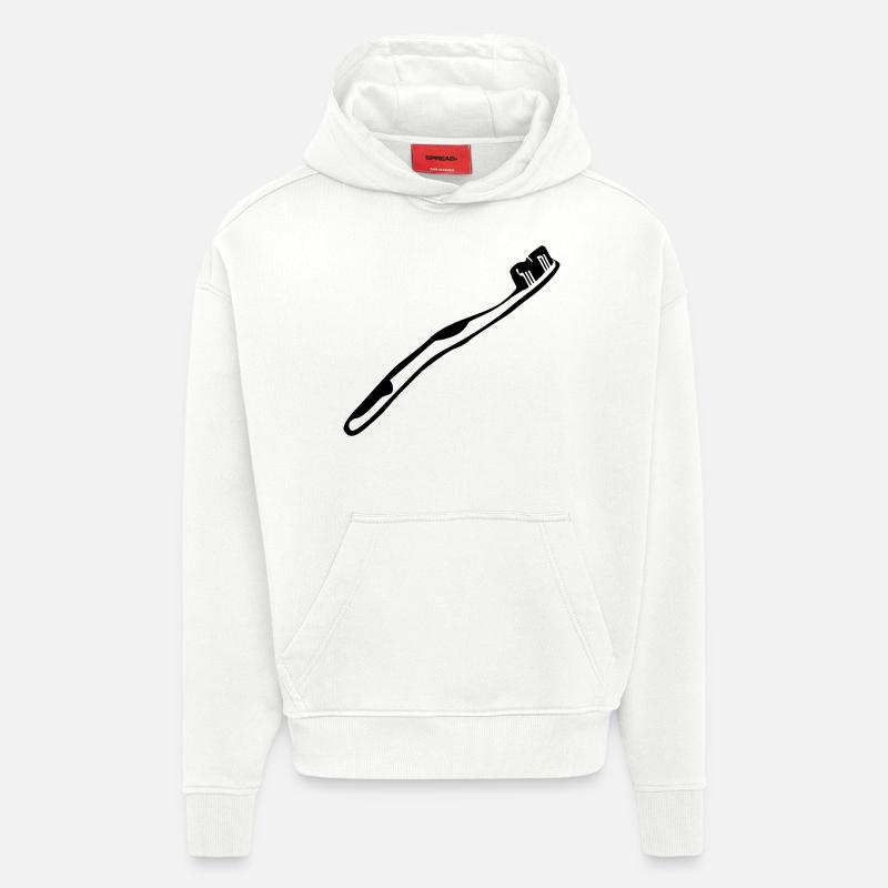 Toothbrush - Tooth - Hoodie- made by SPREAD  - OFF WHITE